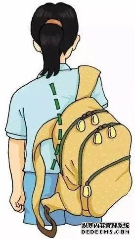 孩子背書(shū)包對(duì)脊柱的影響	